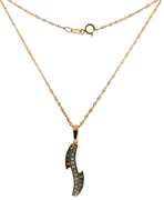 Incredible 14kt RG Brown & White Diamond Necklace