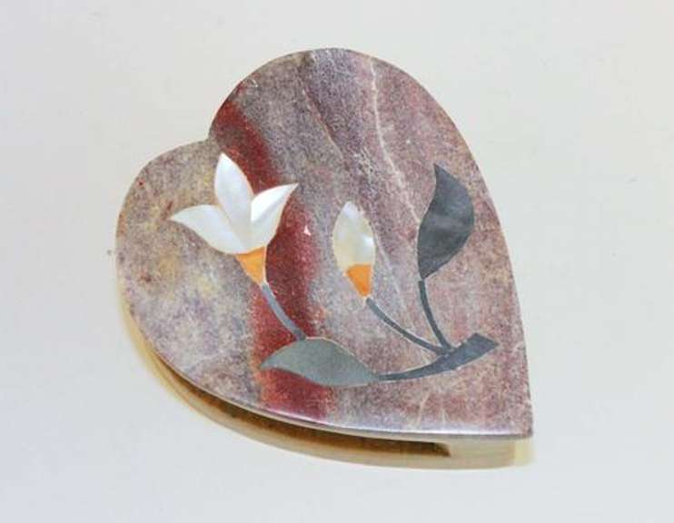 Natural Soapstone Box - Hand-carved