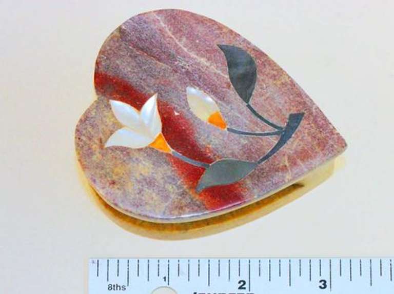 Natural Soapstone Box - Hand-carved