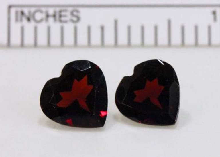 Attractive Natural Garnet Pair - 3.80 cts.