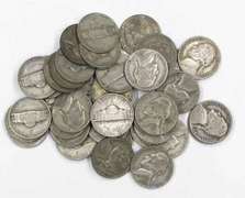40 Silver WW11 War Nickels