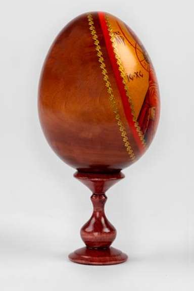 VLADIMIR MOTHER OF GOD ON WOODEN EGG