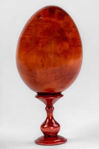 VLADIMIR MOTHER OF GOD ON WOODEN EGG