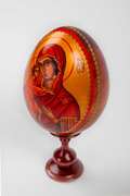 VLADIMIR MOTHER OF GOD ON WOODEN EGG