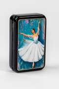 AMAZING RUSSIAN BALLERINA LACQUER BOX