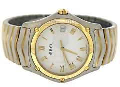 Ebel Classic Wave 2 Tone White Roman Dial Watch