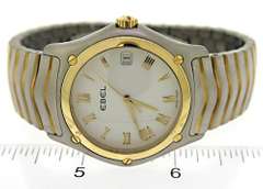 Ebel Classic Wave 2 Tone White Roman Dial Watch