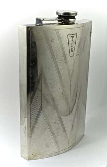 Awesome Sterling Hip Flask