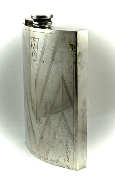 Awesome Sterling Hip Flask