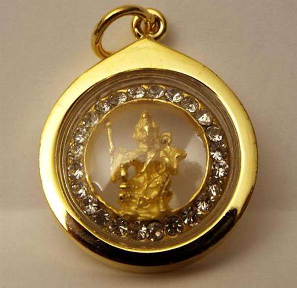Rare Swarovski Crystal Thai/Hindu God Pendant Braham