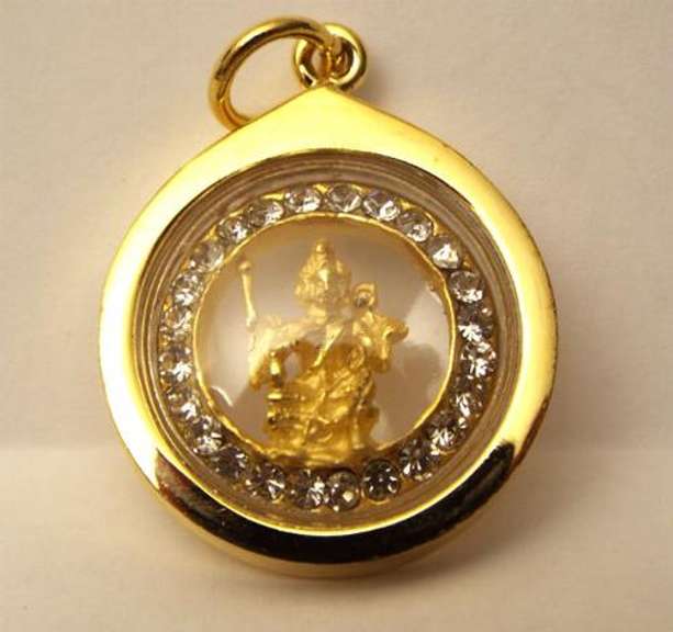 Rare Swarovski Crystal Thai/Hindu God Pendant Braham