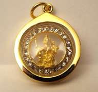 Rare Swarovski Crystal Thai/Hindu God Pendant Braham