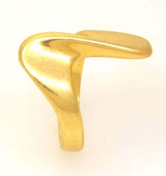 Gold Free Form Ring, Size 4.5