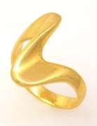 Gold Free Form Ring, Size 4.5