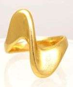 Gold Free Form Ring, Size 4.5