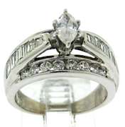 Nice Marquise Round Brilliant & Baguette Diamond Ring