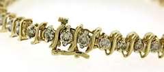 Popular Yellow Gold 5ctw Diamond S Link Bracelet
