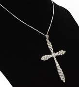 Vintage 14kt Gold 0.50ctw Diamond Cross