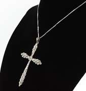 Vintage 14kt Gold 0.50ctw Diamond Cross