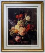 Beautiful Still Life with Flowers Offset Lithograph