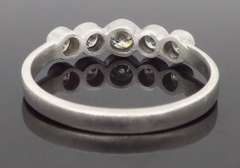 Platinum Bezel Set Diamond Band