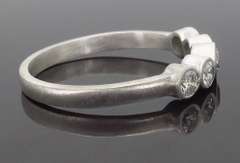 Platinum Bezel Set Diamond Band