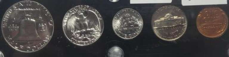 1951 US Proof Set 5 Gem Coins 3 Silver in a Capital Case