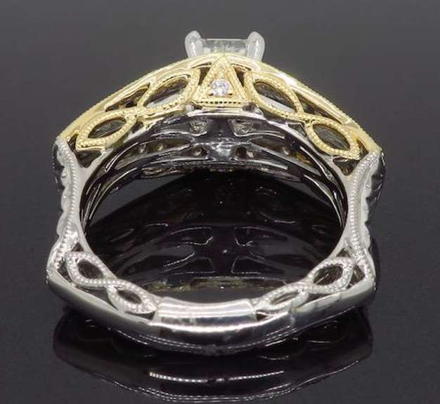 Vintage Inspired Emerald Cut Diamond Ring