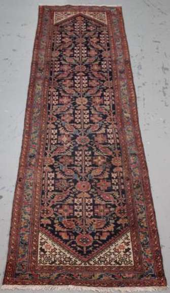 Handmade Semi Antique Persian Malayer 3.4x11.11