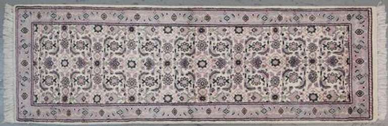 Handmade Indo Herati Design Runner 2.6x7.10