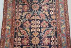 Handmade Semi Antique Persian Malayer 3.4x11.11
