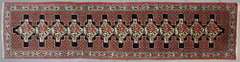Handmade Persian Bidjar Runner 3.0x12.5