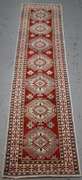 Handmade Pakistani Kazak Design Runner 2.7x12.5