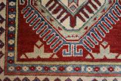 Handmade Pakistani Kazak Design Runner 2.7x12.5