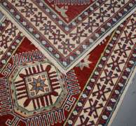 Handmade Pakistani Kazak Design Runner 2.7x12.5