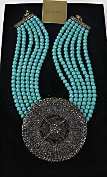 Heidi Daus Belgium Disc Necklace