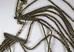 Heidi Daus 9 Row Brown Beaded Necklace