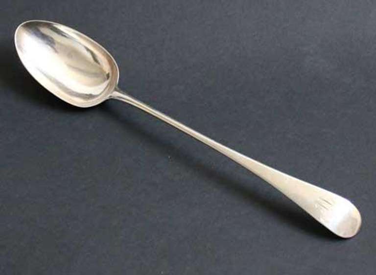 Bateman Family Sterling Silver Stuffing Spoon