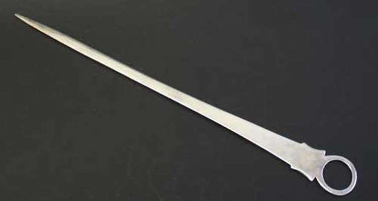 Irish Georgian Sterling Silver Meat Skewer