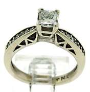 Stunning 14kt WG Princess Cut Diamond Engagement Ring