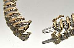 LADIES 14 KT YELLOW GOLD DIAMOND BRACELET.