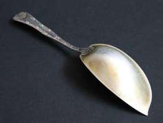 Tiffany Wave Edge Sterling Silver Ice Cream Server
