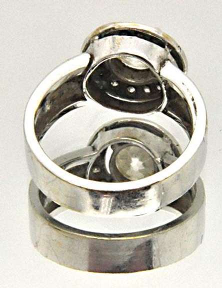 LADIES 14 KT WHITE GOLD DIAMOND ENGAGEMENT RING