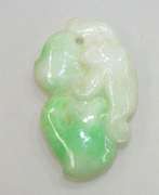 Jadeite Double Peach with Squirrel