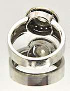 LADIES 14 KT WHITE GOLD DIAMOND ENGAGEMENT RING