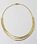 Lovely 3 Strand 14K Necklace