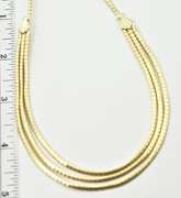 Lovely 3 Strand 14K Necklace