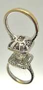 Stunning 2ct diamond ring! Heavy 18kt gold mounting