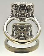Stunning 2ct diamond ring! Heavy 18kt gold mounting