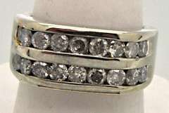 Elegant Men's 1.80 CARAT Diamond Ring in 14kt Gold